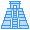 external chichen-itza-pyramid-landmarks-itim2101-blue-itim2101 icon