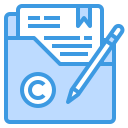 external copyright-copywriting-itim2101-blue-itim2101 icon