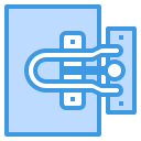 external door-lock-home-security-itim2101-blue-itim2101 icon
