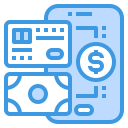 external exchange-mobile-payment-itim2101-blue-itim2101 icon