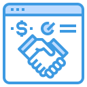 external hand-shake-business-strategy-itim2101-blue-itim2101 icon