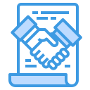 external handshake-company-itim2101-blue-itim2101 icon