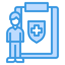 external health-insurance-insurance-itim2101-blue-itim2101 icon