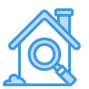 external house-search-itim2101-blue-itim2101 icon