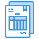 external report-accounting-itim2101-blue-itim2101 icon