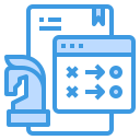 external strategy-digital-marketing-itim2101-blue-itim2101 icon