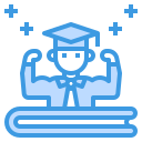 external student-online-learning-itim2101-blue-itim2101 icon