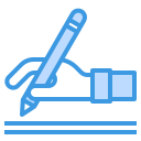 external writing-copywriting-itim2101-blue-itim2101 icon