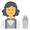 external bartender-female-occupation-avatar-itim2101-flat-itim2101 icon