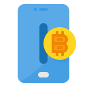 external bitcoin-smartphone-technology-itim2101-flat-itim2101 icon