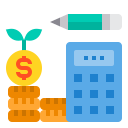 external budget-financial-itim2101-flat-itim2101 icon