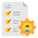 external check-list-human-resources-itim2101-flat-itim2101 icon