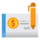 external cheque-bill-and-payment-itim2101-flat-itim2101 icon