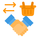 external hand-shake-marketplace-itim2101-flat-itim2101 icon