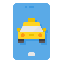 external mobile-app-taxi-service-itim2101-flat-itim2101 icon