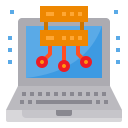 external server-computer-and-laptop-itim2101-flat-itim2101 icon