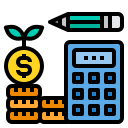 external budget-financial-itim2101-lineal-color-itim2101 icon