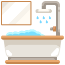 external bathtub-home-and-living-justicon-flat-justicon icon