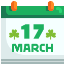 external calendar-st-patricks-day-justicon-flat-justicon icon