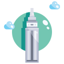 external empire-state-building-landmark-justicon-flat-justicon icon