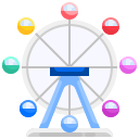 external ferris-wheel-korea-justicon-flat-justicon icon