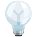 external light-bulb-light-bulbs-justicon-flat-justicon icon