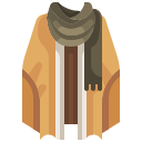 external poncho-autumn-clothes-justicon-flat-justicon icon