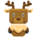 external reindeer-christmas-avatar-justicon-flat-justicon-1 icon