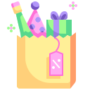 external shopping-bag-new-years-eve-justicon-flat-justicon icon