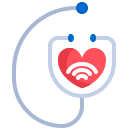 external stethoscope-hospital-and-medical-justicon-flat-justicon icon