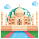 external taj-mahal-landmark-justicon-flat-justicon icon