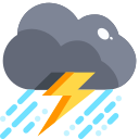 external thunderstorm-weather-justicon-flat-justicon icon