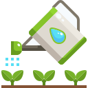 external watering-plants-farming-and-gardening-justicon-flat-justicon icon