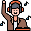 external dj-avatar-and-occupation-justicon-lineal-color-justicon icon