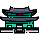 external gyeongbokgung-palace-korea-justicon-lineal-color-justicon icon