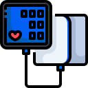 external pressure-gauge-hospital-and-medical-justicon-lineal-color-justicon icon