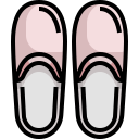 external slipper-hotel-essentials-justicon-lineal-color-justicon icon