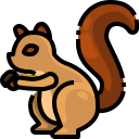 external squirrel-autumn-season-justicon-lineal-color-justicon icon