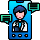 external telemedicine-telemedicine-justicon-lineal-color-justicon-7 icon