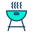 external barbecue-new-year-kiranshastry-lineal-color-kiranshastry icon