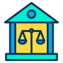 external court-law-and-crime-kiranshastry-lineal-color-kiranshastry-1 icon