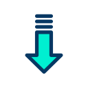 external down-arrow-miscellaneous-kiranshastry-lineal-color-kiranshastry icon