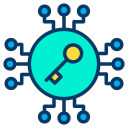 external key-cyber-security-kiranshastry-lineal-color-kiranshastry icon