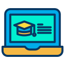 external laptop-online-learning-kiranshastry-lineal-color-kiranshastry icon