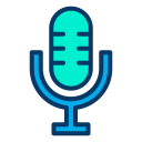 external microphone-music-kiranshastry-lineal-color-kiranshastry icon