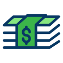 external money-banking-and-finance-kiranshastry-lineal-color-kiranshastry icon