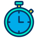 external stopclock-logistic-delivery-kiranshastry-lineal-color-kiranshastry icon