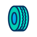 external tyre-automobile-kiranshastry-lineal-color-kiranshastry icon