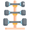 external dumbbell-gym-konkapp-flat-konkapp icon