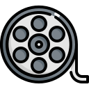 external film-roll-cinema-konkapp-outline-color-konkapp icon